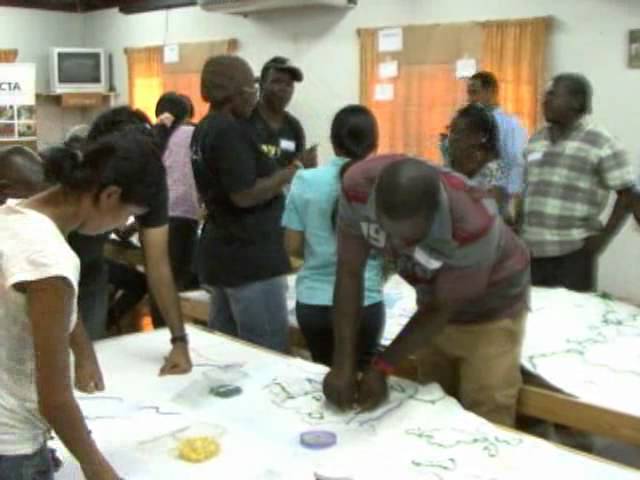 Tobagonians build model of Tobago to plan for the impacts of extreme climatic events
