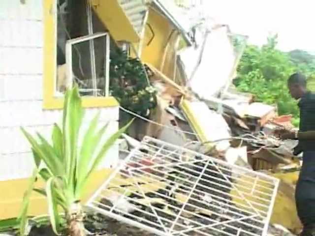 Sales Truck crashes into a house at Back Hill Whim